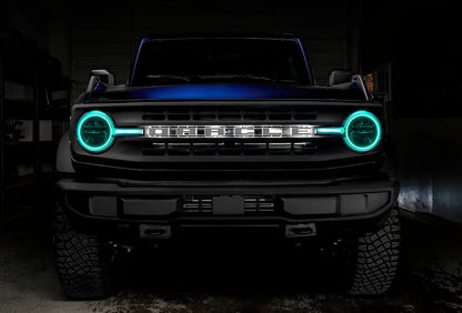 Oracle Lighting 2021-2022 Ford Bronco ColorSHIFT(tm) Headlight Halo Kit w/DRL Bar - Base Headlights by Oracle Lighting