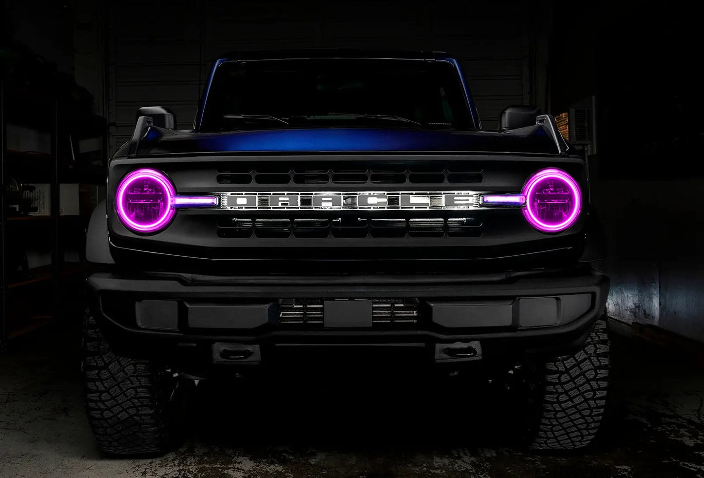 Oracle Lighting 2021-2022 Ford Bronco ColorSHIFT(tm) Headlight Halo Kit w/DRL Bar - Base Headlights by Oracle Lighting