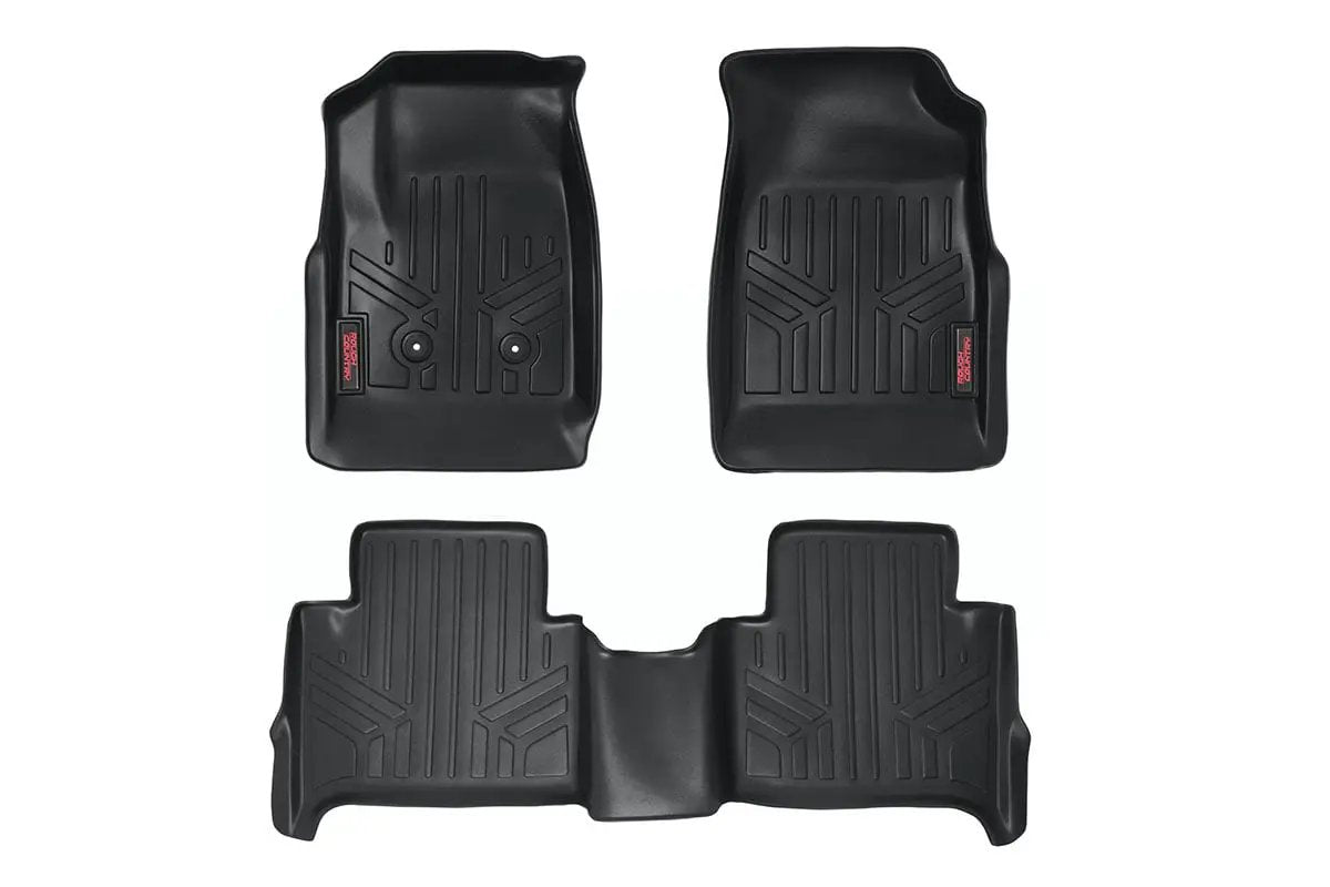 Rough Country Floor Mats | FR & RR | Crew | Chevy/GMC Canyon/Colorado 2WD/4WD (2015-2022) by Rough Country