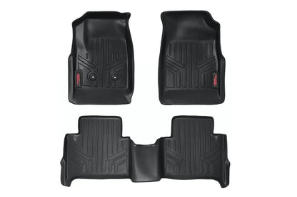 Rough Country Floor Mats | FR & RR | Crew | Chevy/GMC Canyon/Colorado 2WD/4WD (2015-2022) by Rough Country