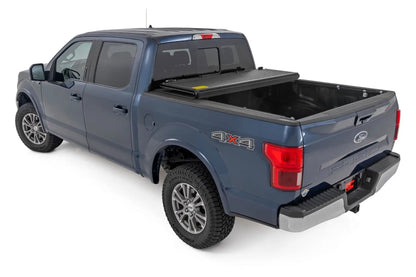 Rough Country Hard Low Profile Bed Cover | 5'7" Bed | Ford F-150 (15-20)/Raptor (17-20) by Rough Country