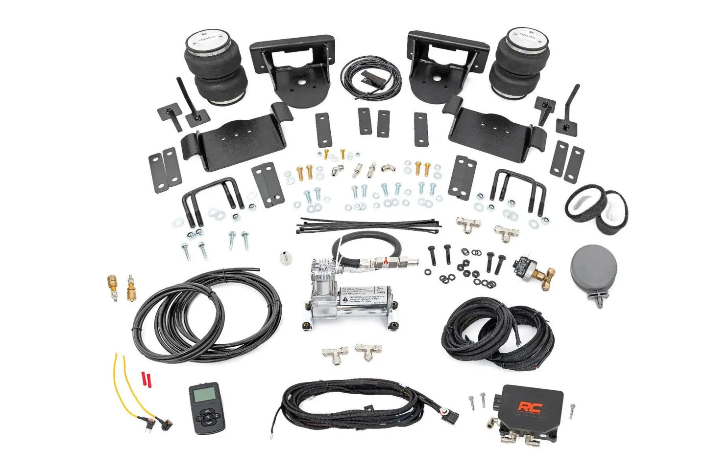Rough Country Air Spring Kit w/compressor | Wireless Controller | 0-6" Lifts | Ford F-150 (15-20) by Rough Country