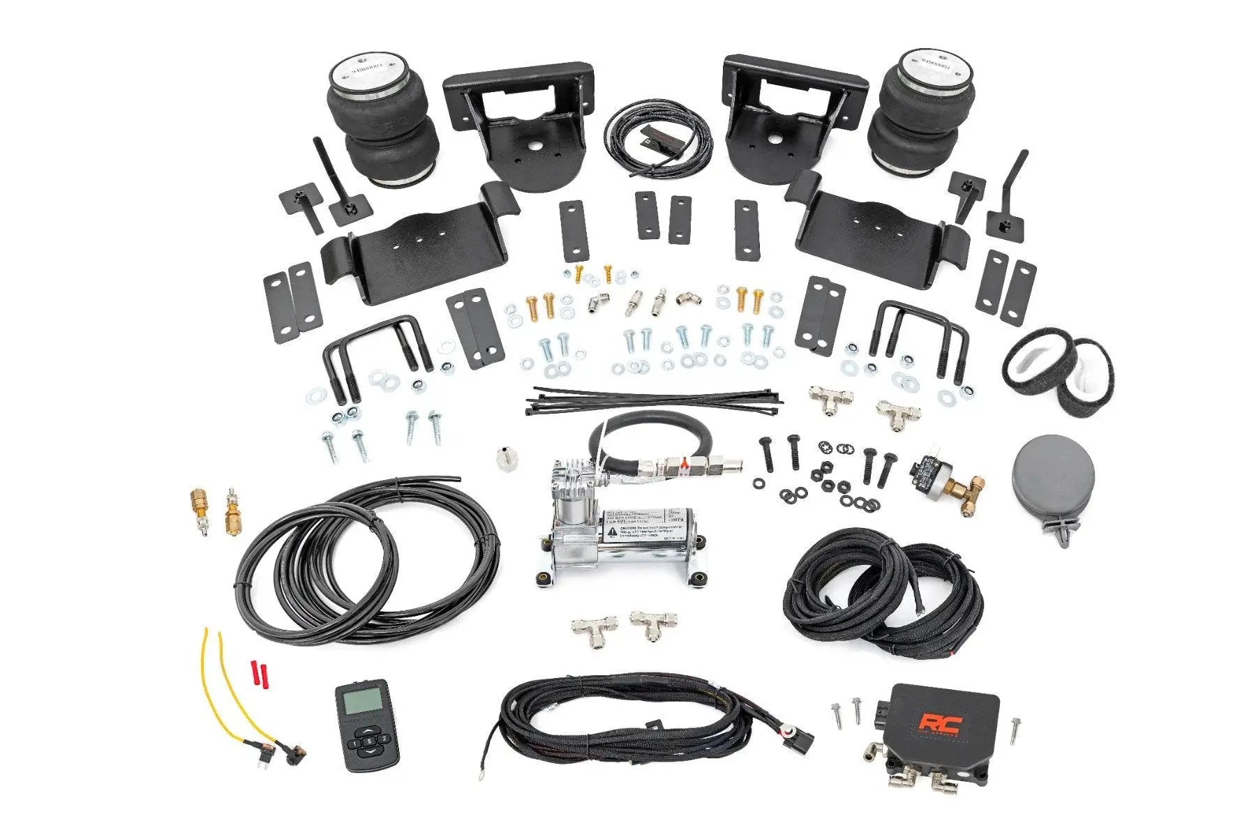 Rough Country Air Spring Kit w/compressor | Wireless Controller | 0-6" Lifts | Ford F-150 (15-20) by Rough Country
