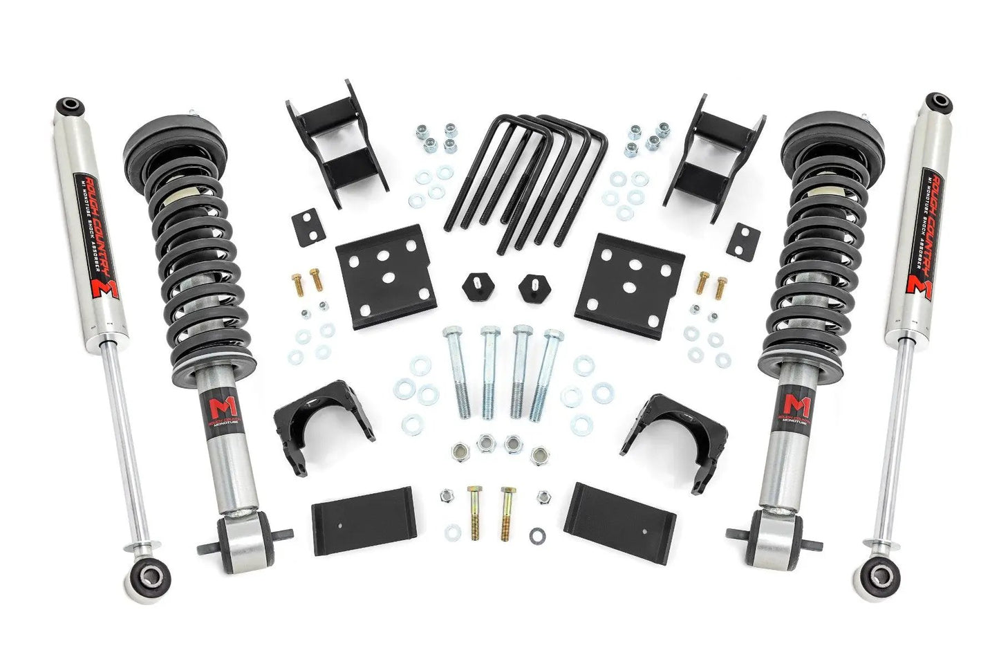 Rough Country 2 Inch Lowering Kit | 4 Inch Rear Lowering | M1 | Ford F-150 4WD (2015-2025) by Rough Country