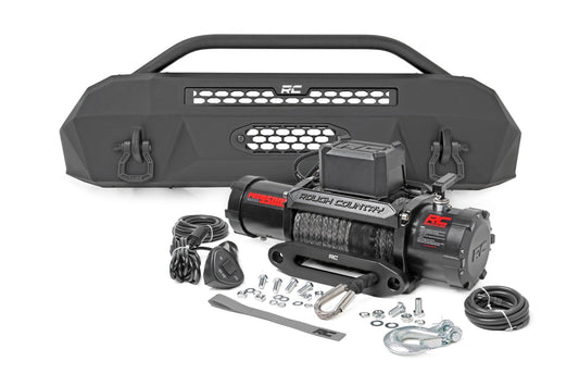 Defensa delantera | Híbrido | Cabrestante Pro Series de 9500 lb | Cable sintético | Toyota Tacoma (16-23)