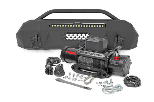 Parachoques delantero | Híbrido | LED DRL negros de 20" | 9500S | Toyota Tacoma (16-23)