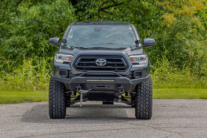 Defensa delantera | Alto despeje | Cabrestante Serie Pro de 12000 lb | Cable sintético Toyota Tacoma 4WD (16-23)