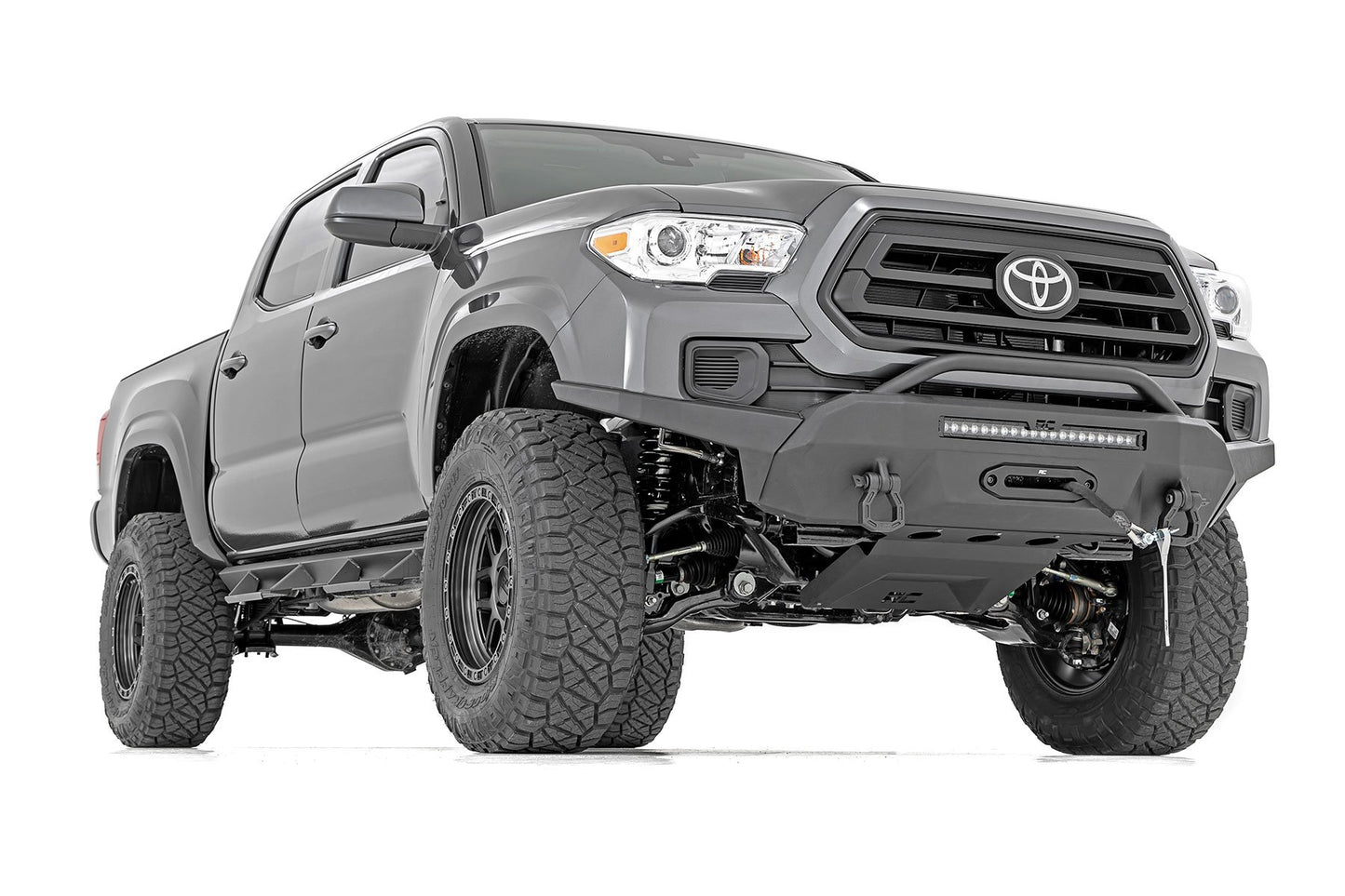 Передний бампер | Высокий клиренс | Гибридный | 20" Черный DRL LED | Toyota Tacoma (16-23)