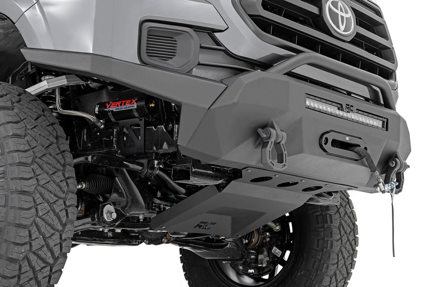 Передний бампер | Высокий клиренс | Гибридный | 20" Черный DRL LED | Toyota Tacoma (16-23)