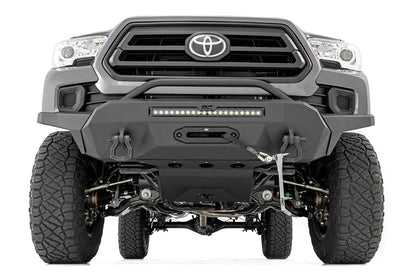 Передний бампер | Высокий клиренс | Гибридный | 20" Черный DRL LED | Toyota Tacoma (16-23)