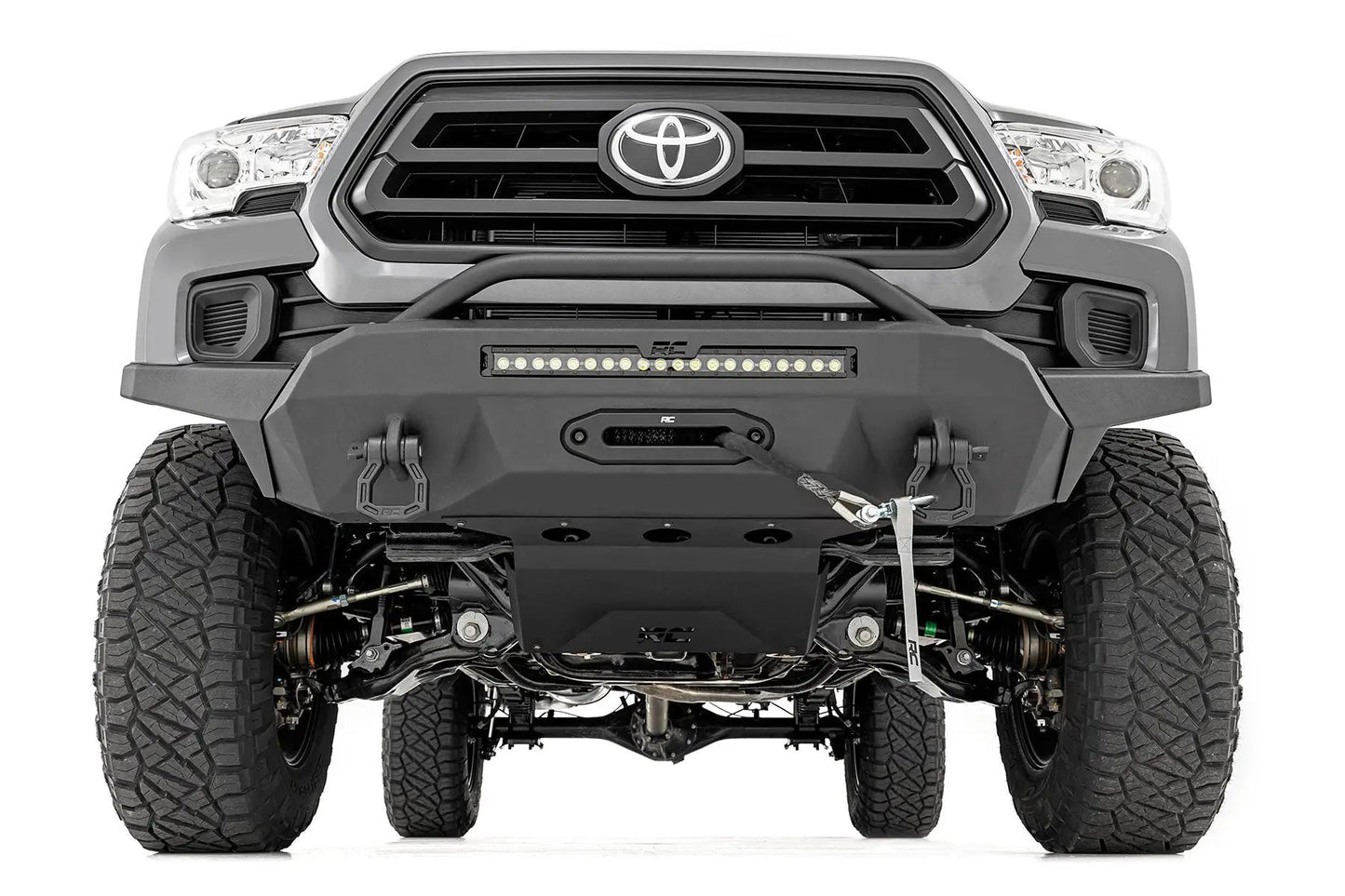 Rough Country Front Bumper | Hybrid | 20" Blk LED | 95000S | Toyota Tacoma 2WD/4WD (16-23) by Rough Country