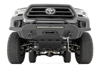 Rough Country Front Bumper | Hybrid | 20" Blk LED | 95000S | Toyota Tacoma 2WD/4WD (16-23) by Rough Country