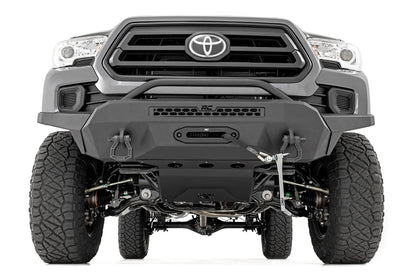 Defensa delantera | Alto despeje | Cabrestante Serie Pro de 12000 lb | Cable sintético Toyota Tacoma 4WD (16-23)