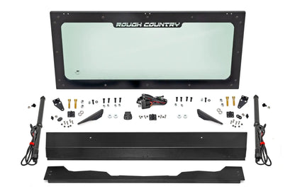 Rough Country Electric Tilt Windshield | Glass | Honda Pioneer 1000 by Rough Country