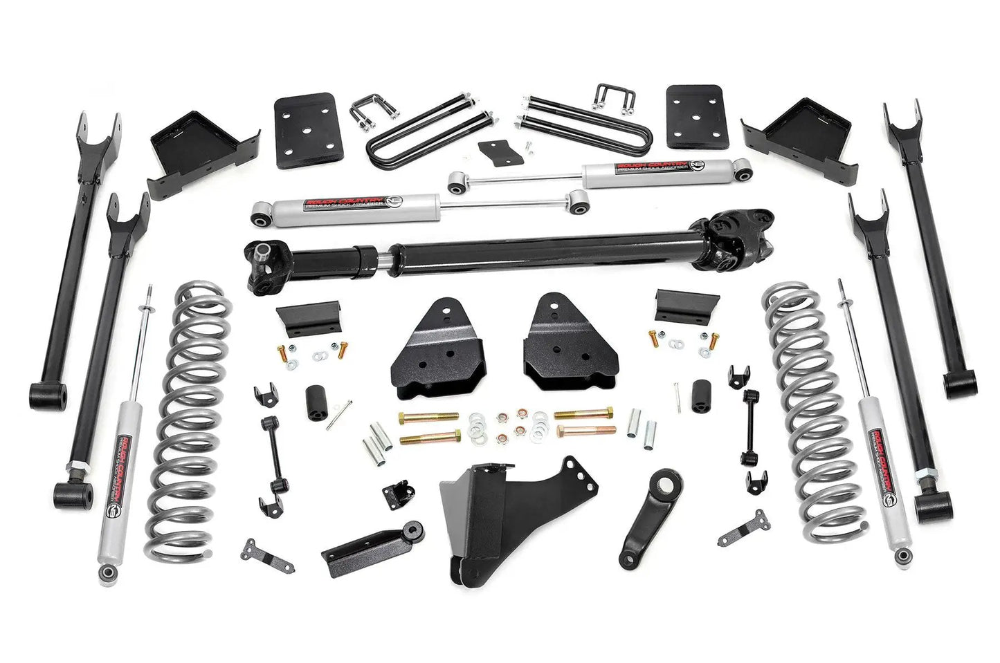 Rough Country 6 Inch Lift Kit | Diesel | 4-Link | FR D/S | Ford F-250/F-350 Super Duty (17-22) by Rough Country