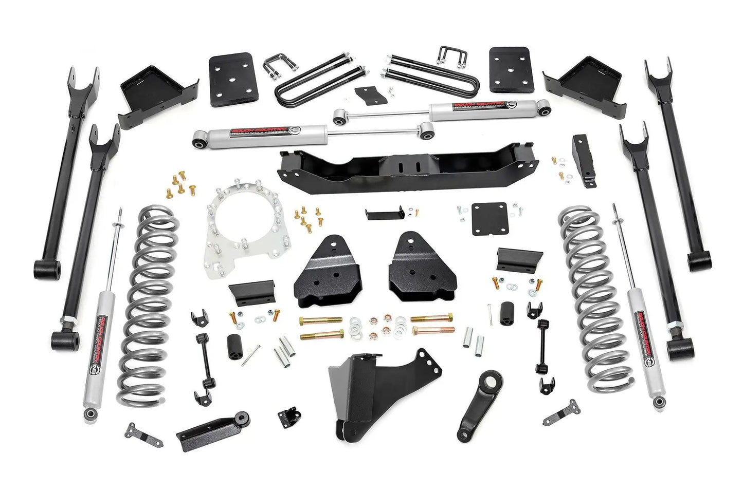 Rough Country 6 Inch Lift Kit | Diesel | 4 Link | OVLD | Ford F-250/F-350 Super Duty (17-22) by Rough Country