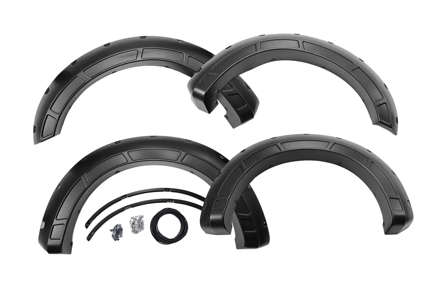 Rough Country Fender Flares | Defender | G1 Absolute Black | Ford F-250/F-350 Super Duty (17-22) by Rough Country