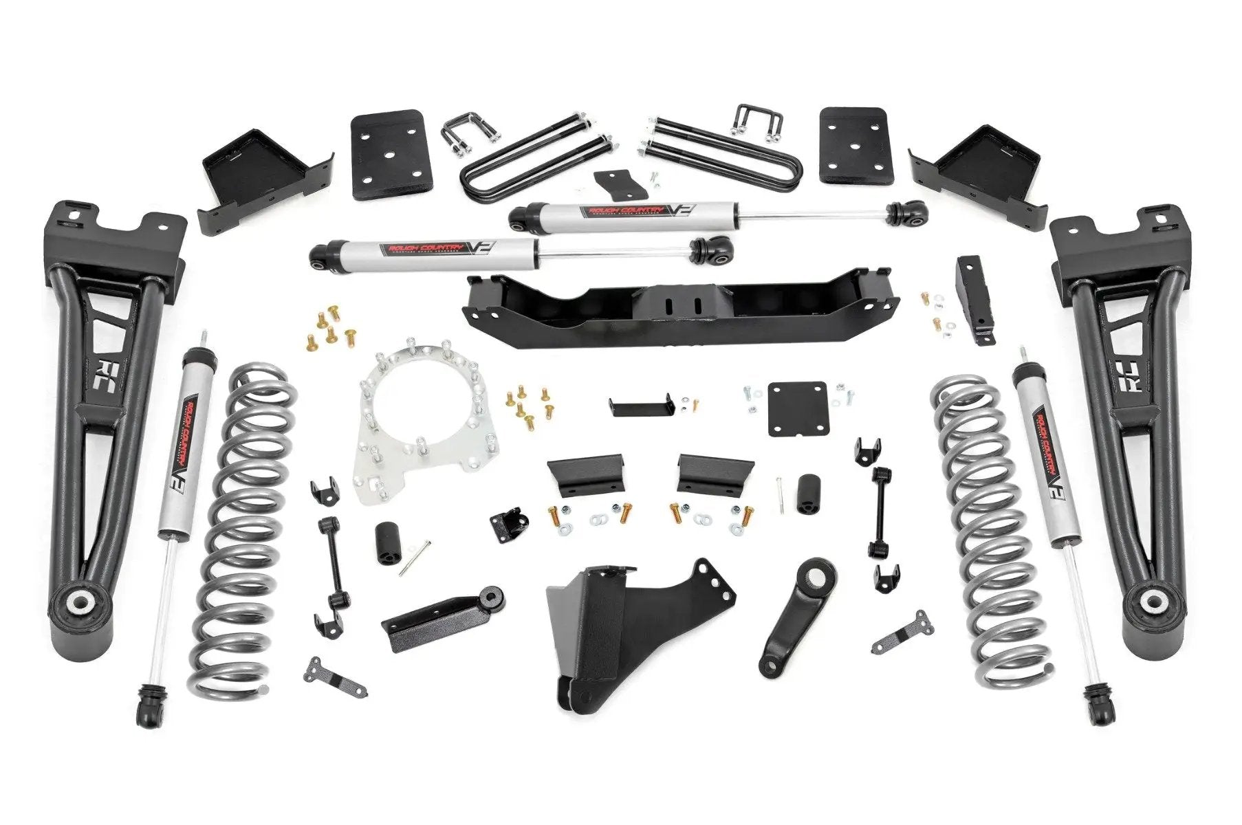 Rough Country 6 Inch Lift Kit | R/A | OVLDS | V2 | Ford F-250/F-350 Super Duty 4WD (17-22) by Rough Country