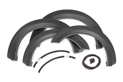 Rough Country Fender Flares | Sport | JS Iconic Silver | Ford F-250/F-350 Super Duty (17-22) by Rough Country