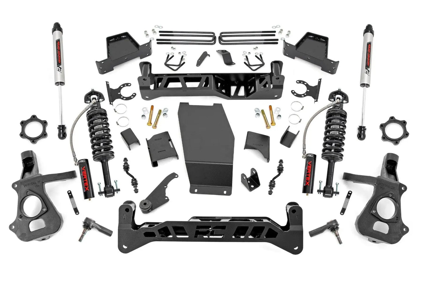 Rough Country 7 Inch Lift Kit | Alum/Stamp Steel | Vertex/V2 | Chevy/GMC 1500 (14-18 & Classic) by Rough Country