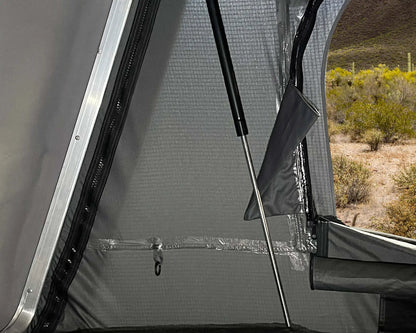 OVS HD Bushveld 4 - Cantilever Hard Shell Roof Top Tent4 Person, Grey Body & Green Rainfly by OVS