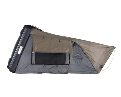 OVS HD Bushveld 4 - Cantilever Hard Shell Roof Top Tent4 Person, Grey Body & Green Rainfly by OVS