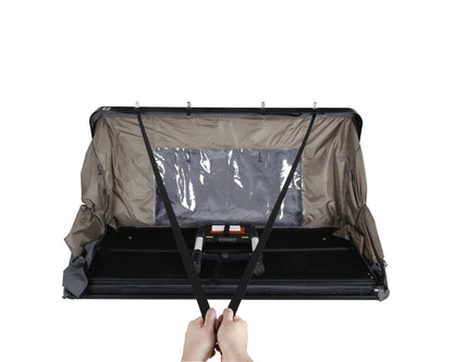 OVS HD Bushveld 4 - Cantilever Hard Shell Roof Top Tent4 Person, Grey Body & Green Rainfly by OVS