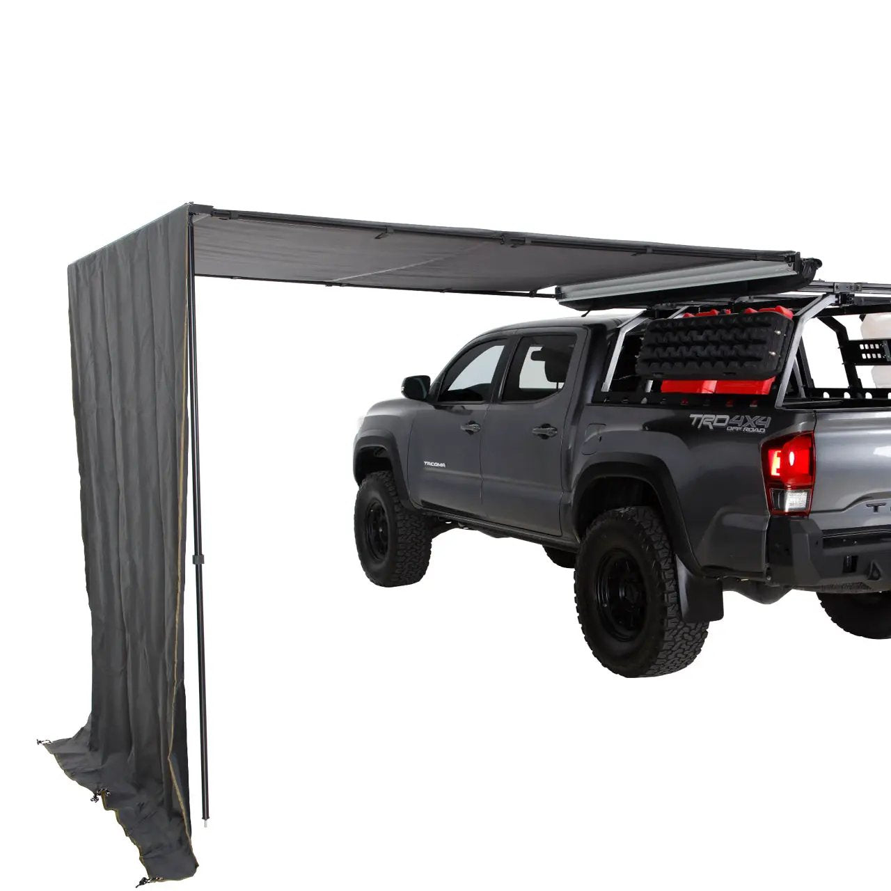 OVS HD Nomadic 2.0 - Awning Wall - (Left or Right), 6.5' x 8.0', Grey Body, Green Trim W/Storage Bag by OVS