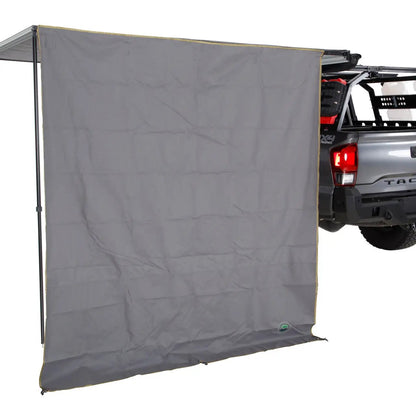 OVS HD Nomadic 2.0 - Awning Wall Front Section, 6.5' x 6.5', Grey Body, Green Trim W/Storage Bag by OVS