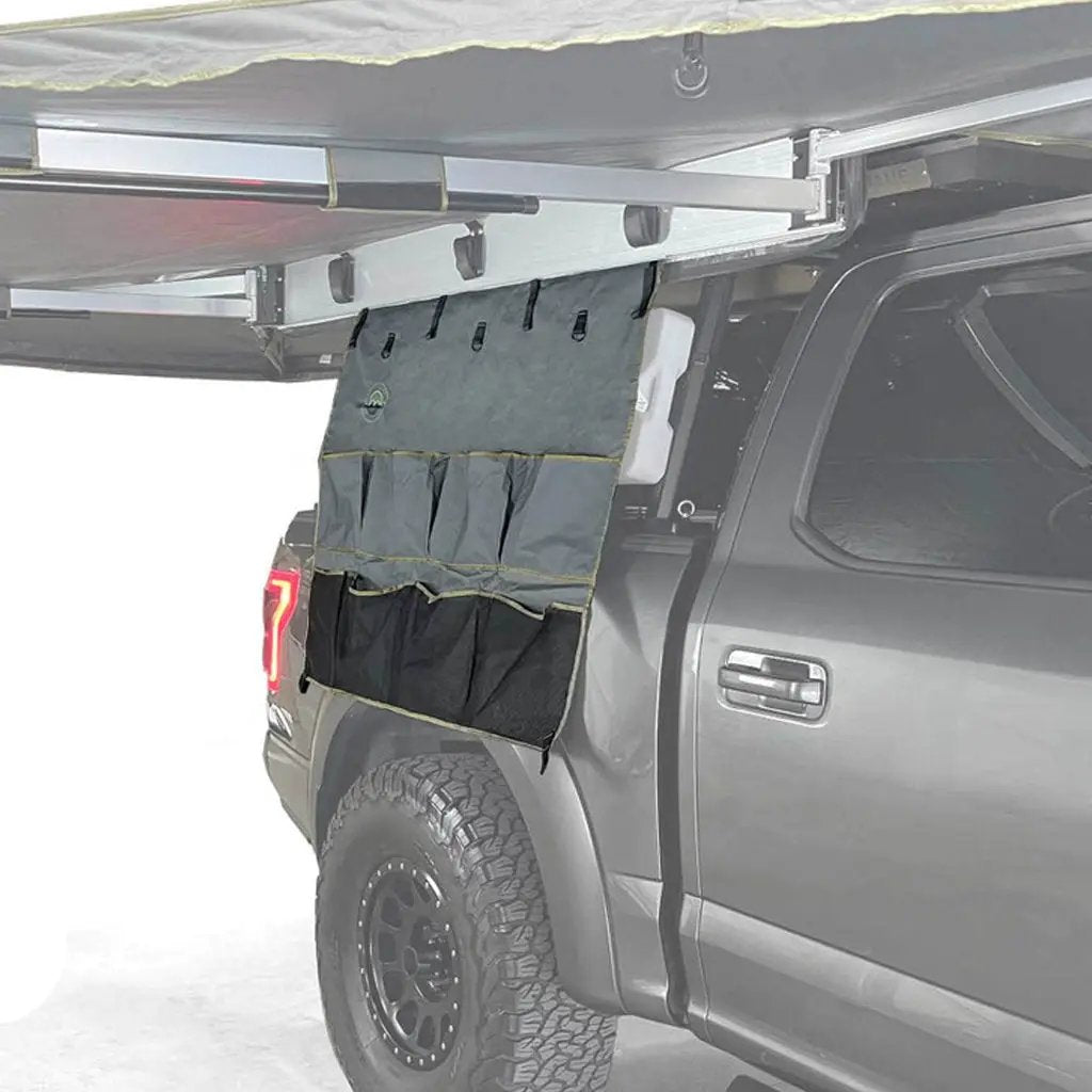 OVS HD Nomadic - Awning Organizer, Universal, Grey Body, Green Trim W/Storage Bag by OVS
