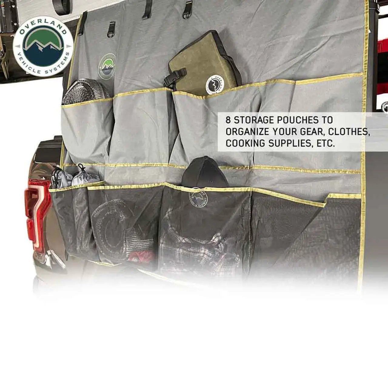OVS HD Nomadic - Awning Organizer, Universal, Grey Body, Green Trim W/Storage Bag by OVS