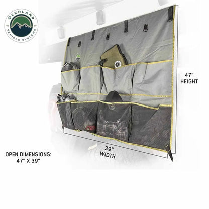 OVS HD Nomadic - Awning Organizer, Universal, Grey Body, Green Trim W/Storage Bag by OVS