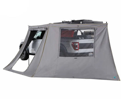 OVS HD Nomadic 180 - LTE Awning Wall, Universal, Grey Body, Green Trim W/Storage Bag by OVS