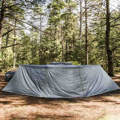 OVS HD Nomadic 180 - LTE Awning Wall, Universal, Grey Body, Green Trim W/Storage Bag by OVS