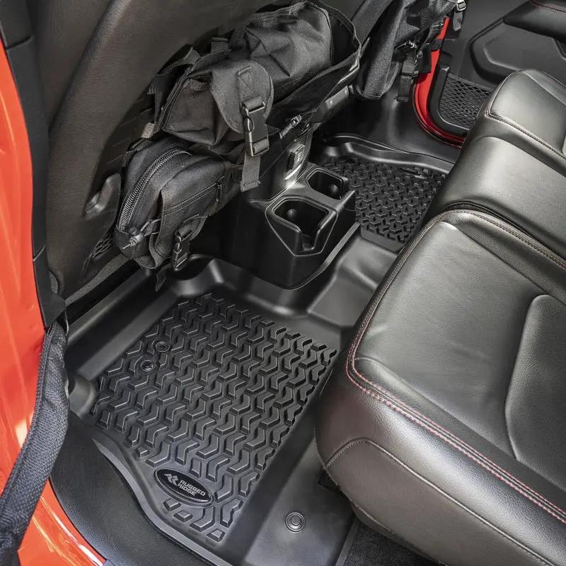 Rugged Ridge RUG Floor Liners - Black by Rugged Ridge