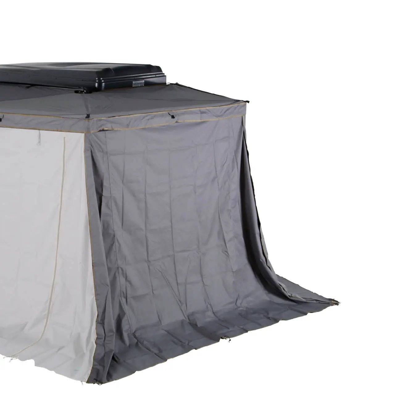 OVS HD Nomadic 270 LTE - Awning Wall 2, Driver Side, Grey Body, Green Trim W/Storage Bag by OVS