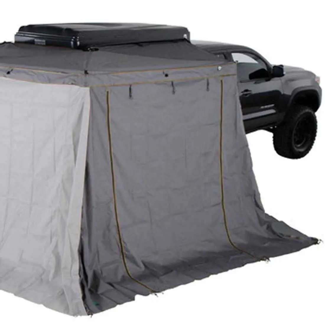 OVS HD Nomadic 270 LTE - Awning Wall 1, Passenger Side, Grey Body, Green Trim W/Storage Bag by OVS