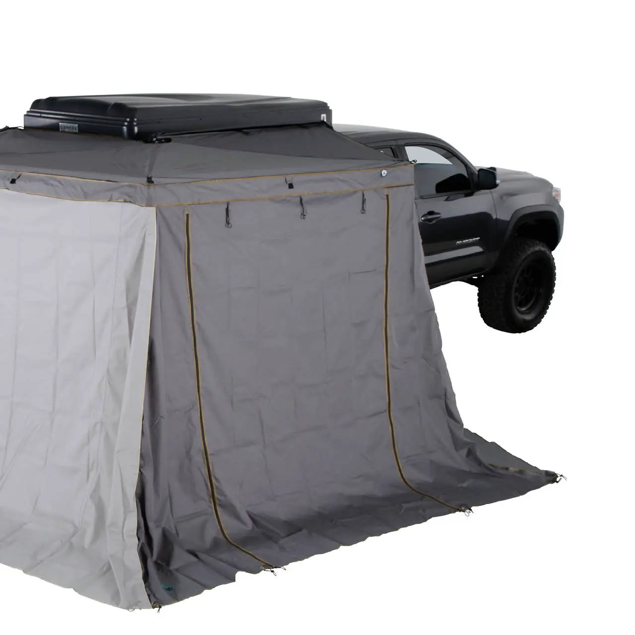 OVS HD Nomadic N4E - Soft Sided Roof Top Tent, 4 Person, Grey Body & Green Rainfly by OVS