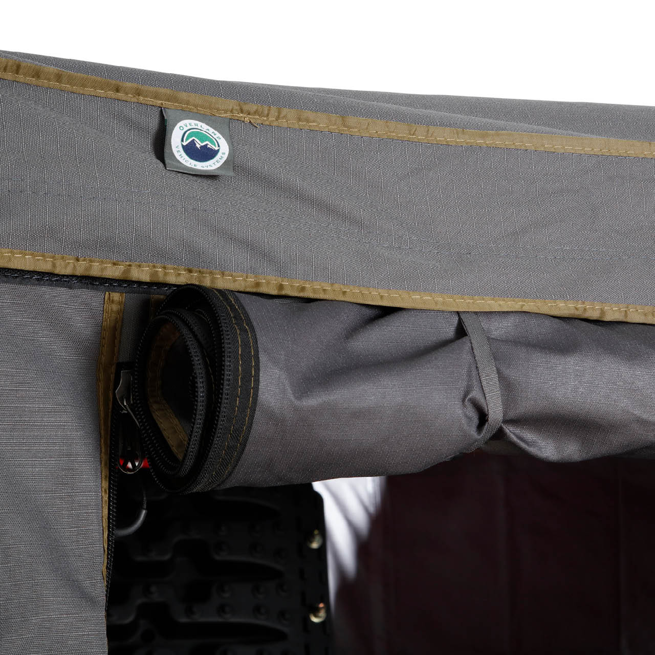 OVS HD Nomadic N4E - Soft Sided Roof Top Tent, 4 Person, Grey Body & Green Rainfly by OVS