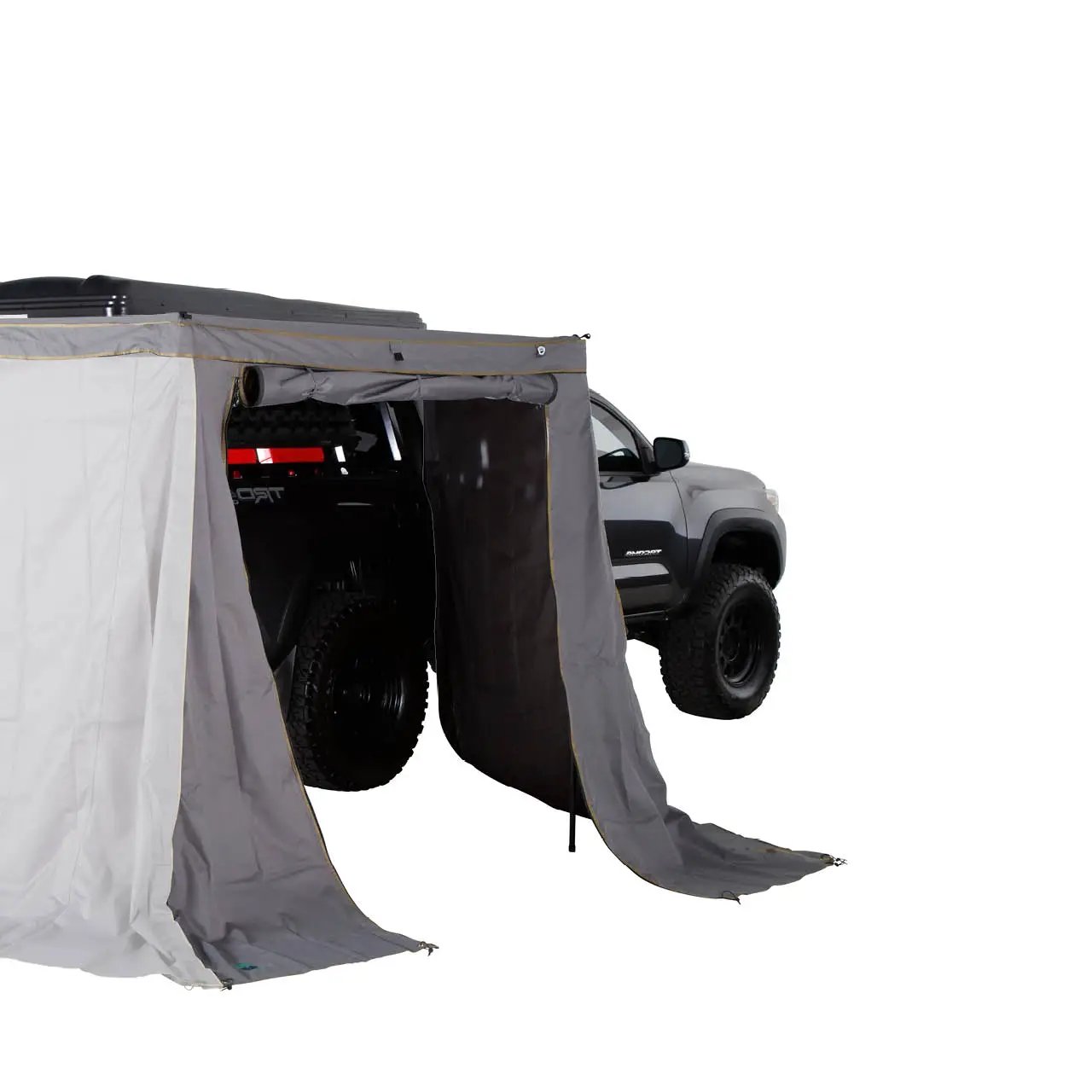 OVS HD Nomadic N4E - Soft Sided Roof Top Tent, 4 Person, Grey Body & Green Rainfly by OVS
