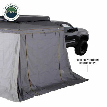OVS HD Nomadic N4E - Soft Sided Roof Top Tent, 4 Person, Grey Body & Green Rainfly by OVS