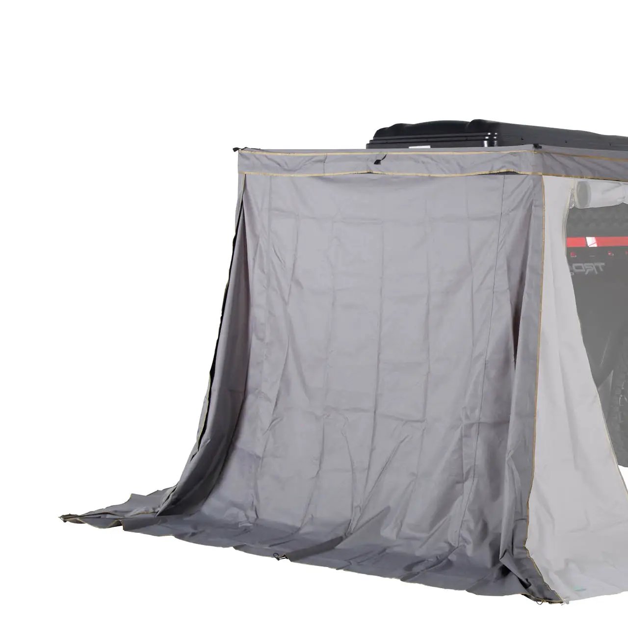 OVS HD Nomadic 270 LTE - Awning Wall 2, Passenger Side, Grey Body, Green Trim W/Storage Bag by OVS