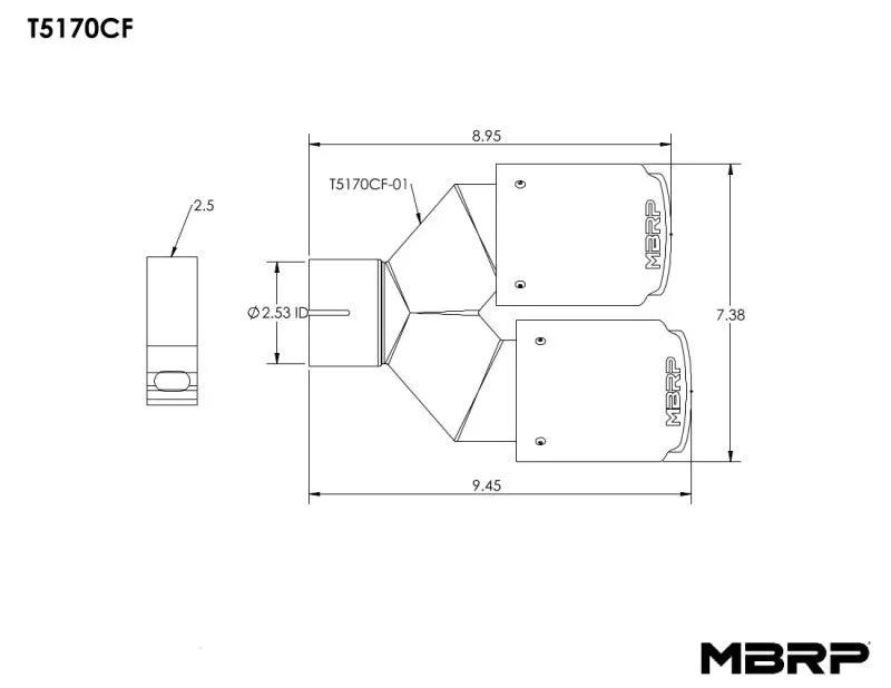 MBRP Univ Exhaust Tips Carbon by MBRP