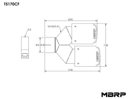 MBRP Univ Exhaust Tips Carbon by MBRP