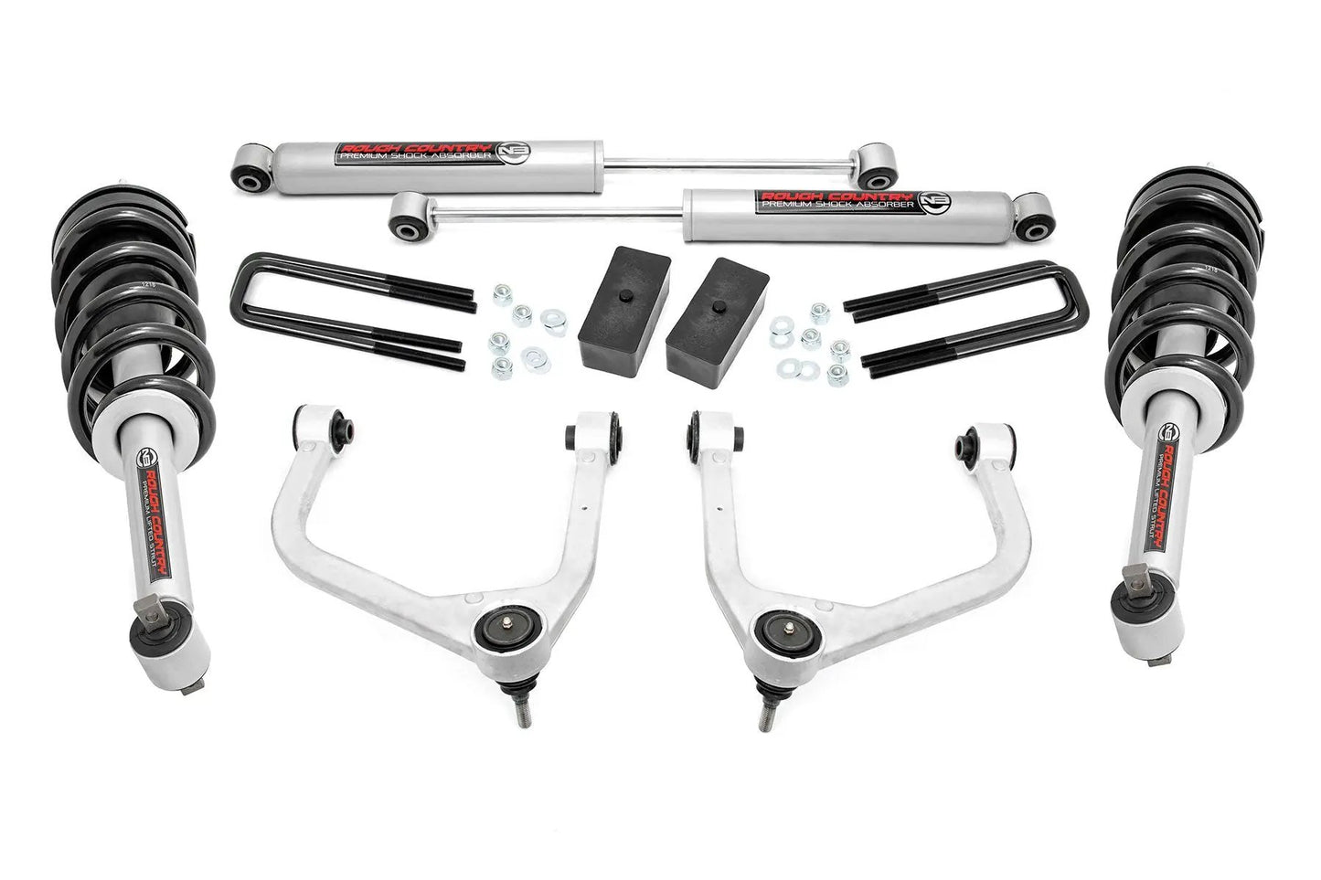 Rough Country 3.5 Inch Lift Kit | N3 Struts | GMC Sierra 1500 2WD/4WD (2019-2025) by Rough Country