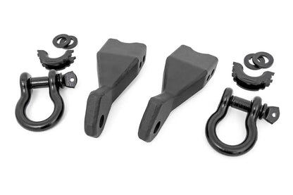 Rough Country Tow Hook Brackets | D-Ring Combo | Chevy Silverado 1500 2WD/4WD (2019-2022) by Rough Country