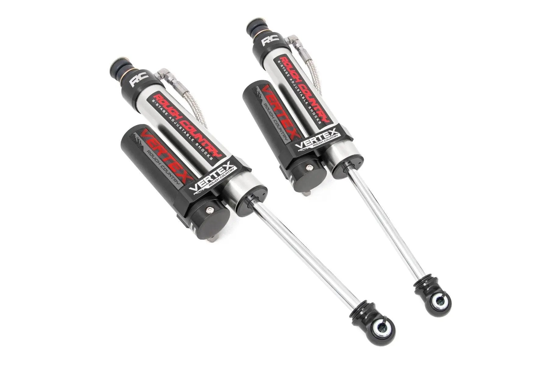 Rough Country Vertex 2.5 Reservoir Rear Shocks | 6-7.5" | Ram 1500 2WD/4WD (2019-2026) by Rough Country