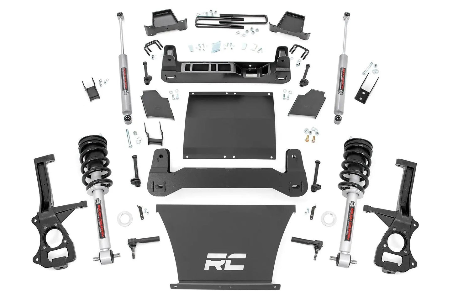 Rough Country 4 Inch Lift Kit | AT4/Trailboss | N3 Struts | Chevy/GMC Sierra 1500 (19-24)/Silverado 1500 (19-24) by Rough Country