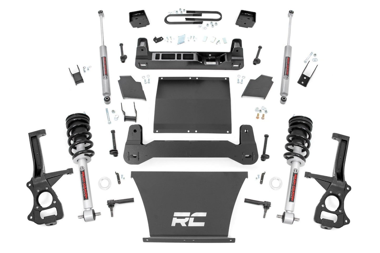 Kit de Elevación de 6 Pulgadas | Suspensión Trasera Mono Hoja | Amortiguadores N3 | GMC Sierra 1500 2WD/4WD (25-26)