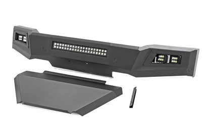 Rough Country High Clearance Front Bumper | LED Lights & Skid Plate | Chevy Silverado 1500 (19-22) by Rough Country